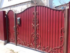 Калитка - пример 1 фото в Запрудне